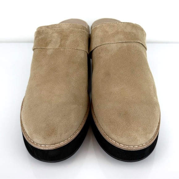 Eileen Fisher Women's Hiya Platform Suede Mule Clogs Beige Size 11 - Picture 6 of 9